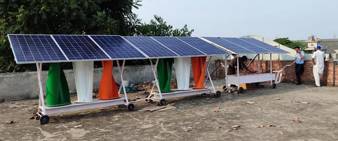 inbuilt solar street light